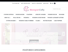 Tablet Screenshot of monogramcrafty.com